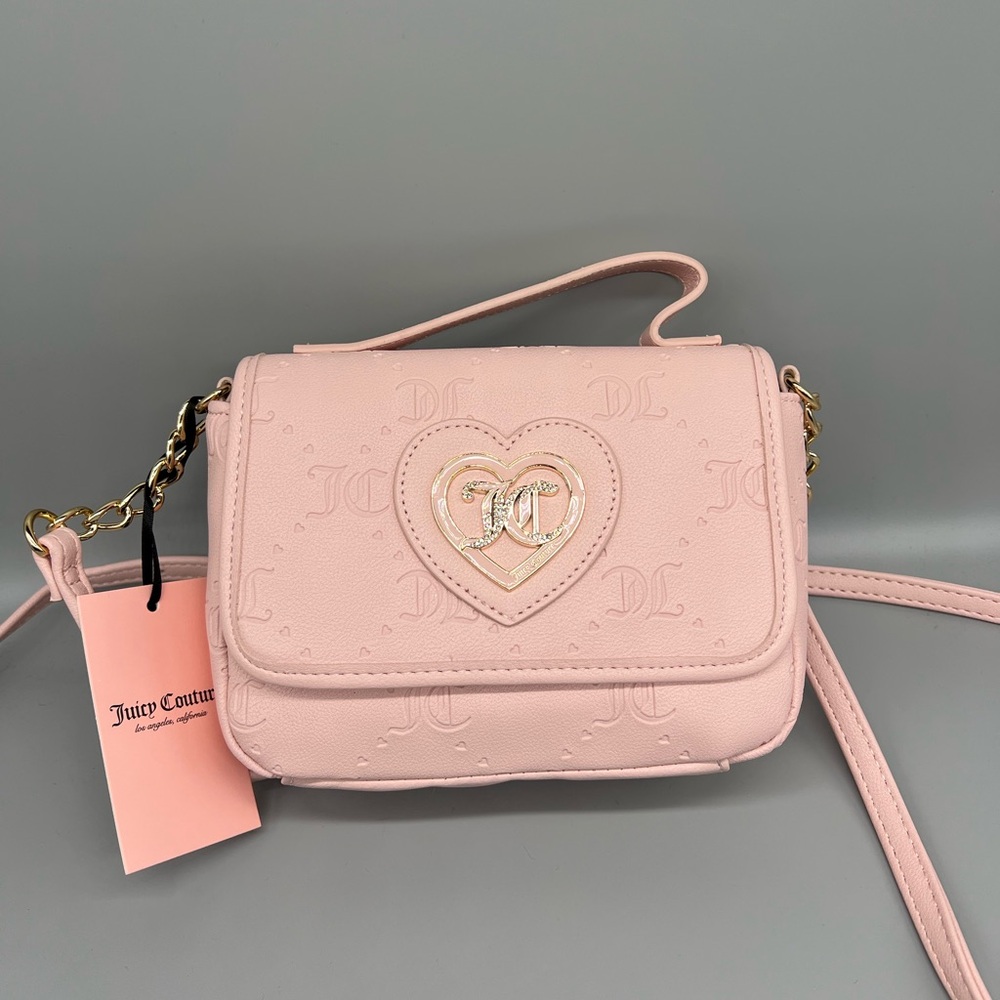 Juicy couture only you n me flap crossbody purse